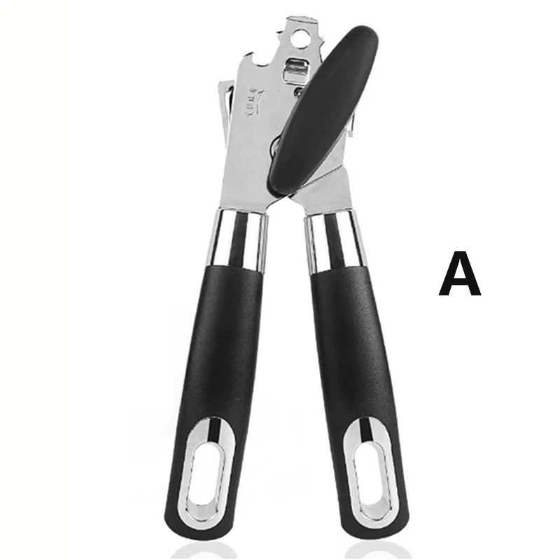 Manual Can Opener Multi-Function Can Knife Bottle Powerful Opener Stainless Stee