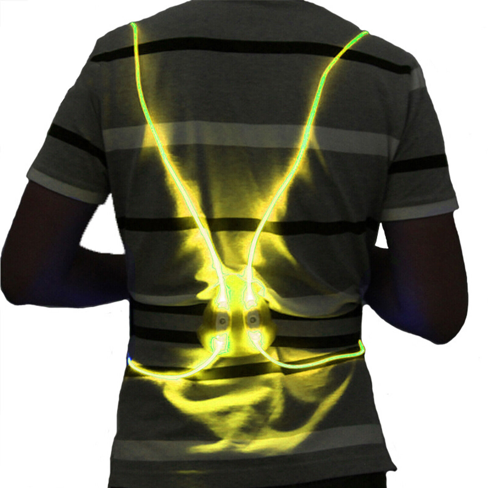 Running Safety Vest Belt Led Reflective Waistband Cycling Scooter Sports Costume - Picture 5 of 10