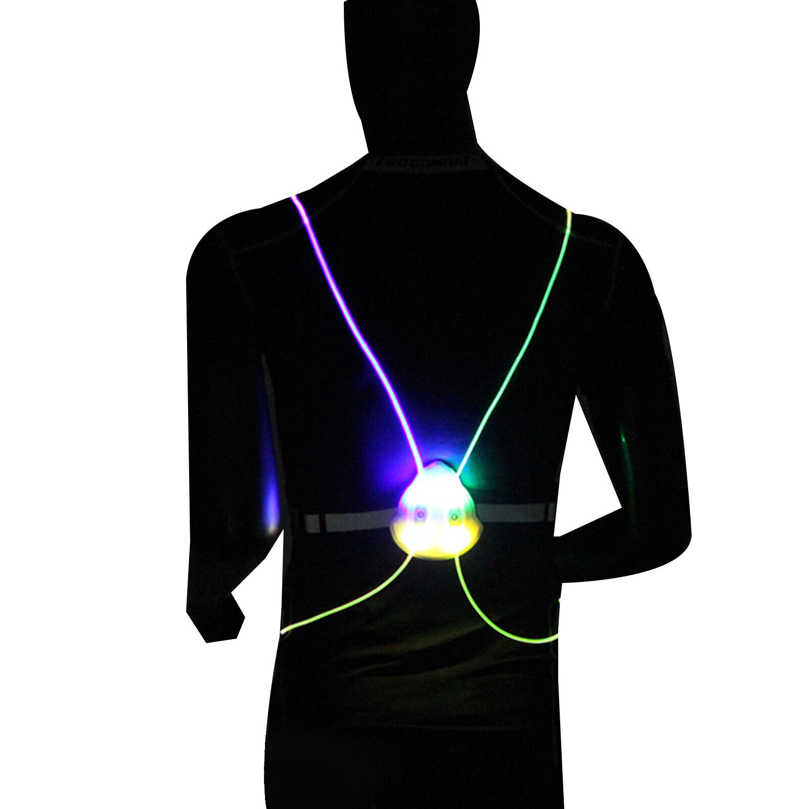 Running Safety Vest Belt Led Reflective Waistband Cycling Scooter Sports Costume - Picture 10 of 10