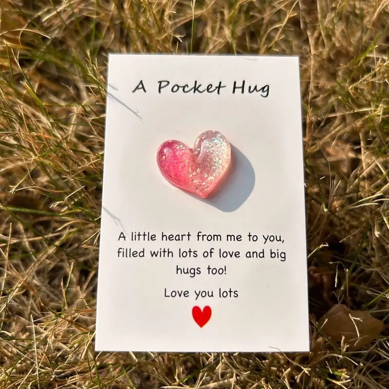 New Love Pocket Hug Card Heart shaped Creative Gift Encouraging Hug Cards - Picture 14 of 16