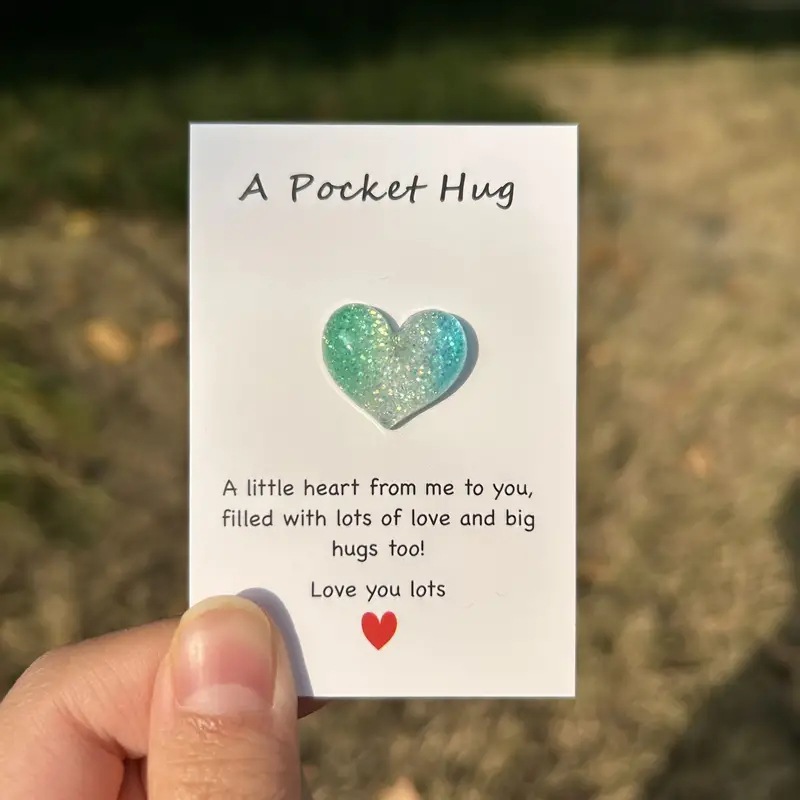 New Love Pocket Hug Card Heart shaped Creative Gift Encouraging Hug Cards - Picture 15 of 16