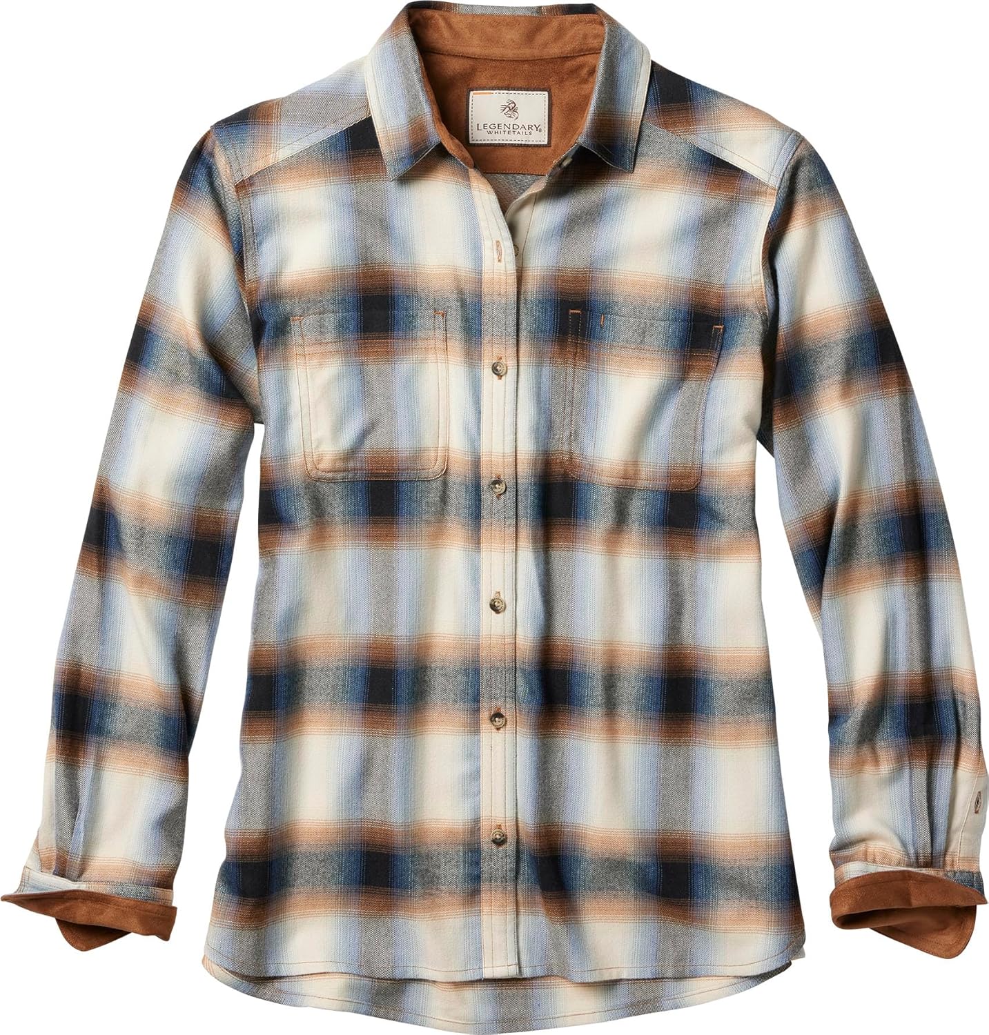 Womens Button Classic-Fit Shirts Plaid Long Sleeve Collared Business Casual Tops - Picture 27 of 81
