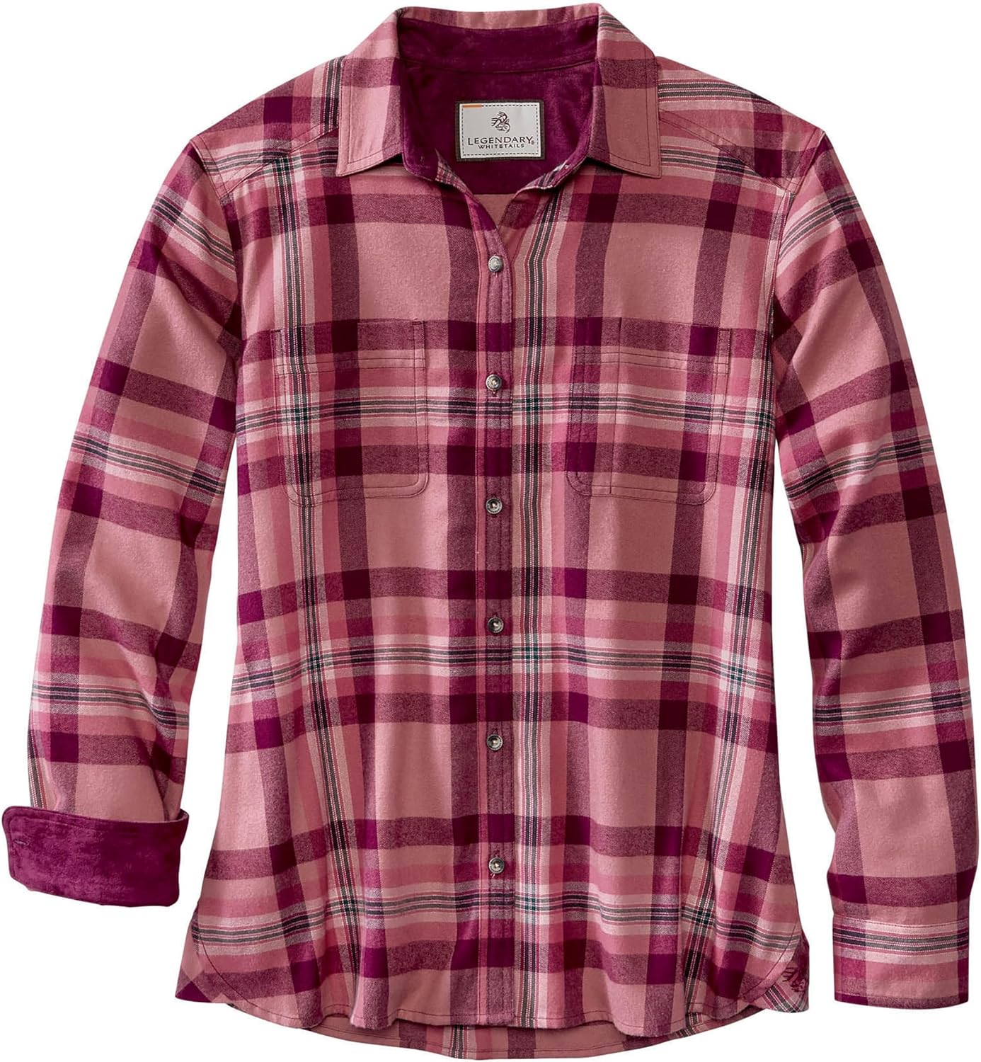 Womens Button Classic-Fit Shirts Plaid Long Sleeve Collared Business Casual Tops - Picture 45 of 81