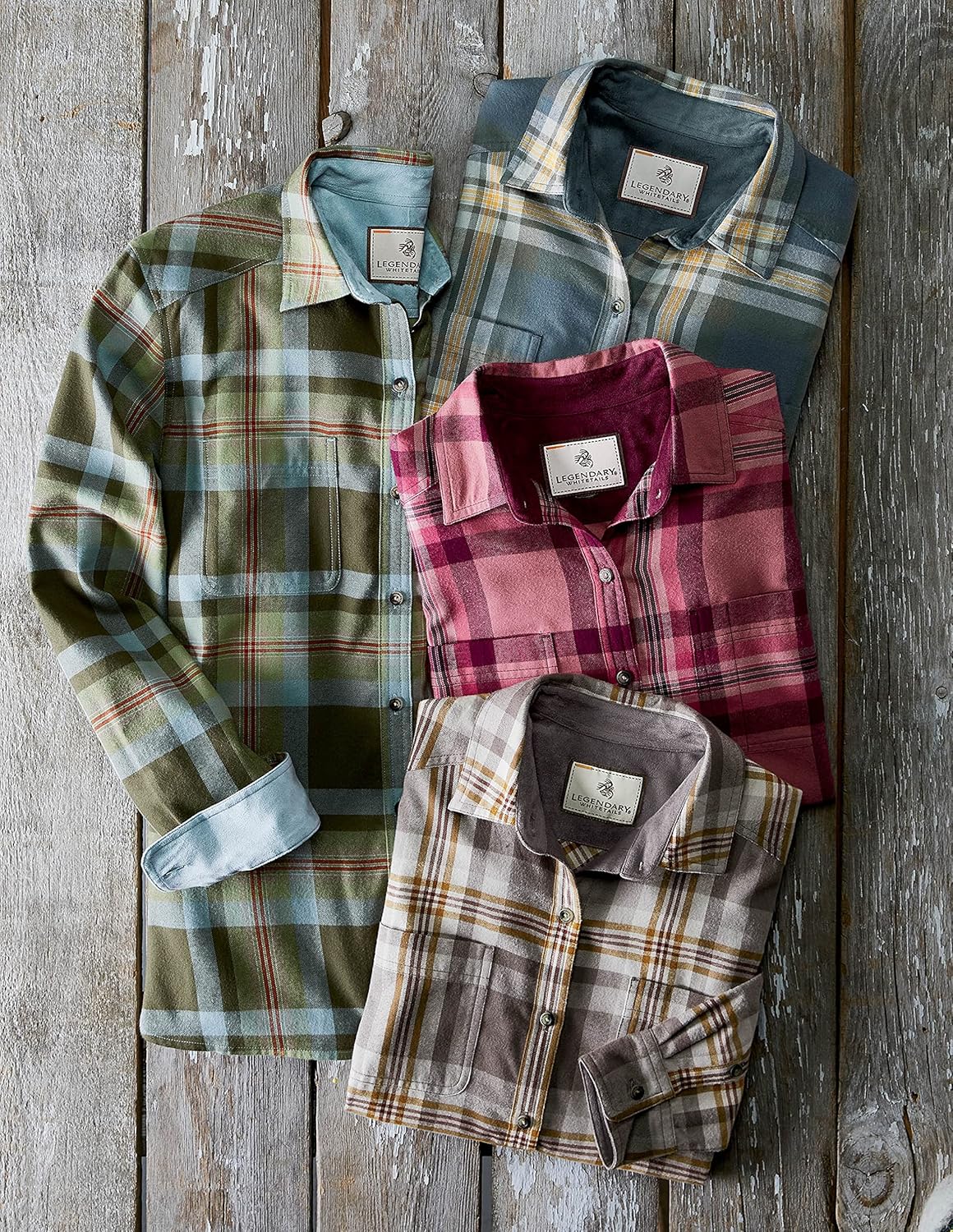Womens Button Classic-Fit Shirts Plaid Long Sleeve Collared Business Casual Tops - Picture 58 of 81