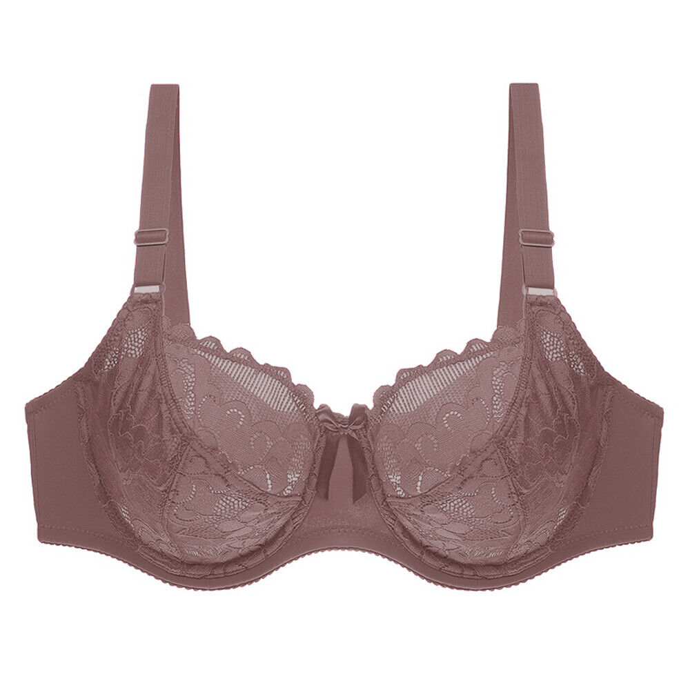 Womens Bras Lace Embroidery Sexy Plus Size Lingerie Unpadded Brassiere Underwear - Picture 22 of 22