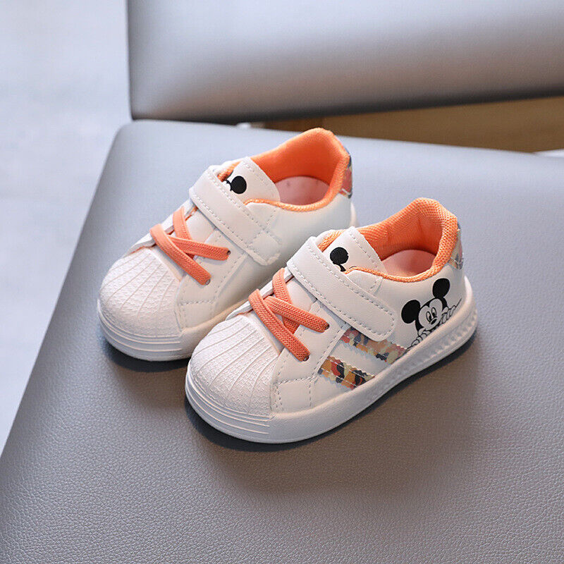 BOYS GIRLS TODDLER BABY CASUAL CARTOON RUNNING SNEAKERS KIDS SCHOOL FLAT SHOES
