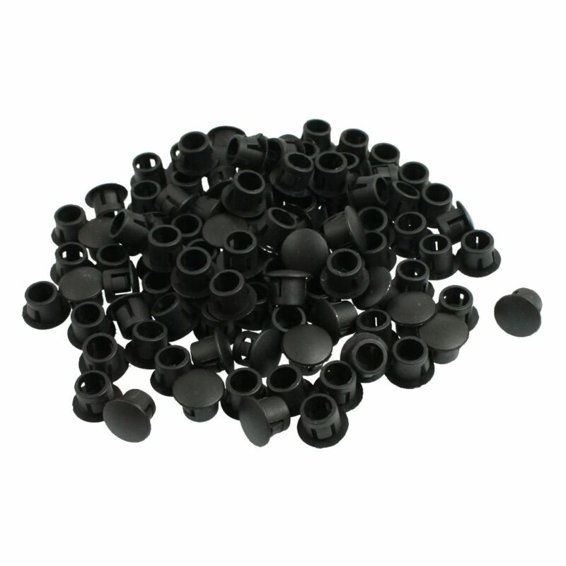 Black Plastic Hole Plug Snap-on Cover Hole Nylon Plugs Dust Caps Hole Plugging - Picture 7 of 19