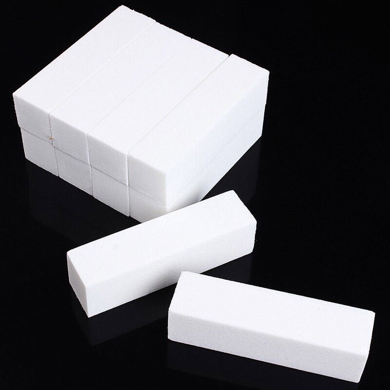 10Pcs Nail Art Buffing Buffer Block Files Acrylic Pedicure Sanding Manicure Tips