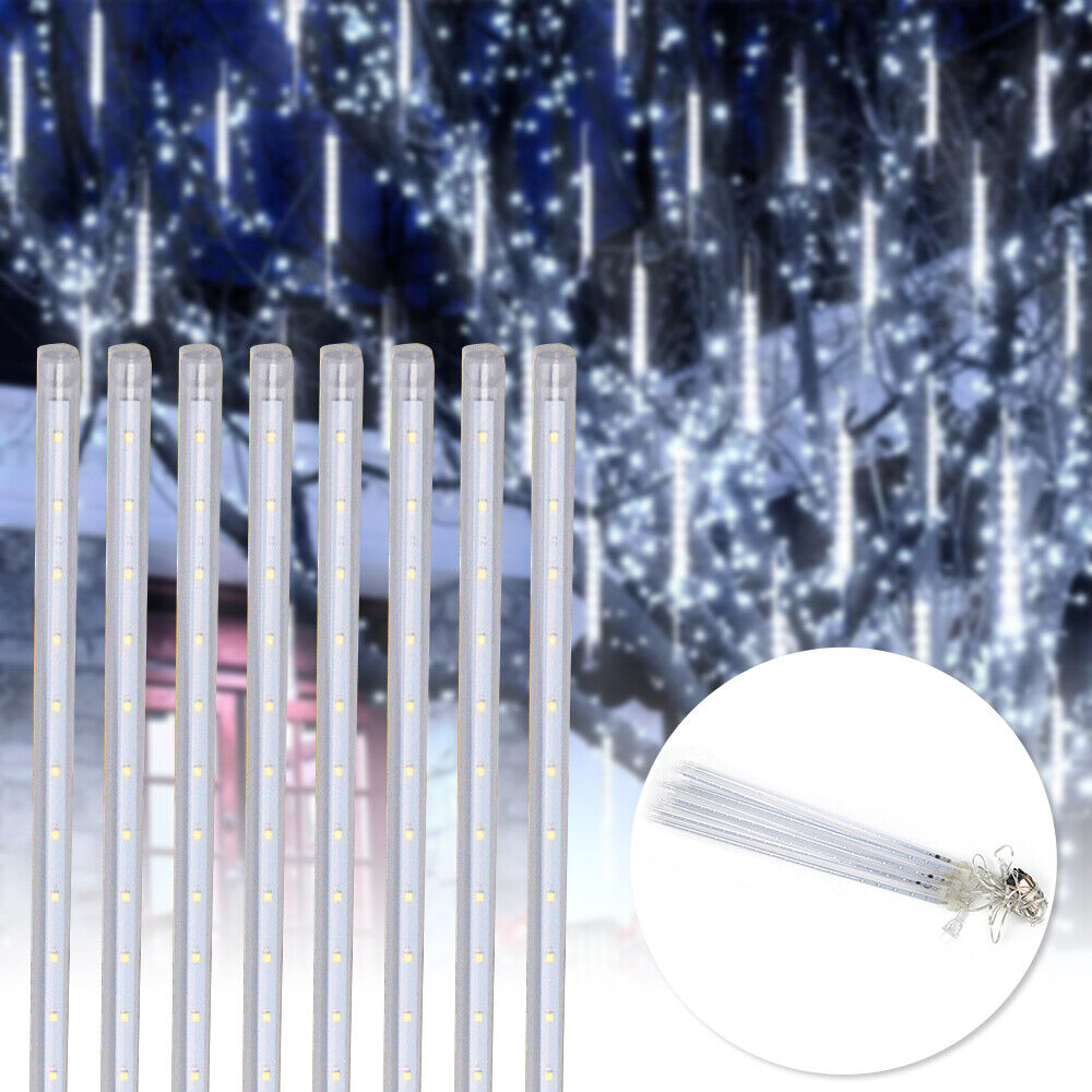 288 LED Meteor Shower Lights Fairy String Light Falling Rain Tree Xmas Decor