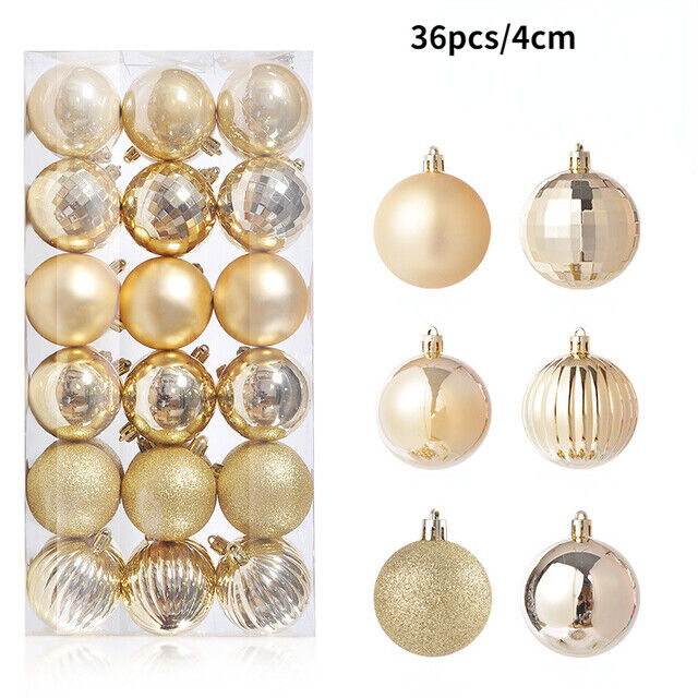 36 Pcs Christmas Ball Ornaments Shatterproof Decorations Set for Xmas Tree Balls - Picture 13 of 20
