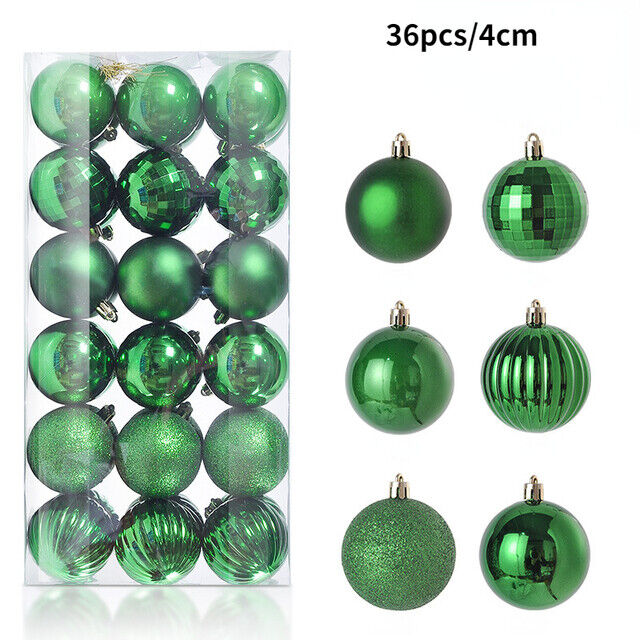 36 Pcs Christmas Ball Ornaments Shatterproof Decorations Set for Xmas Tree Balls - Picture 19 of 20