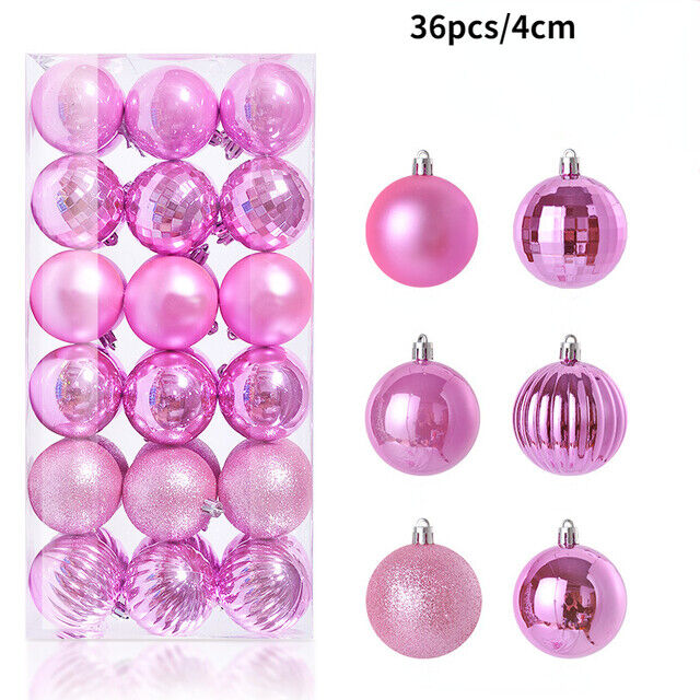 36 Pcs Christmas Ball Ornaments Shatterproof Decorations Set for Xmas Tree Balls - Picture 20 of 20