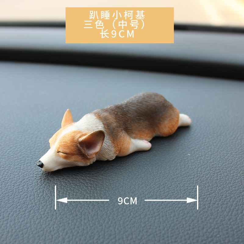 Genuine corgi dog model car accessories simulation cute creative car cake doll - Picture 25 of 26