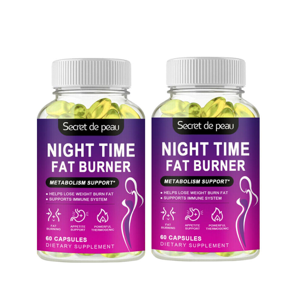 Night Time Fat Burner Supplement - Weight Loss Appetite Suppressant Detox Pills