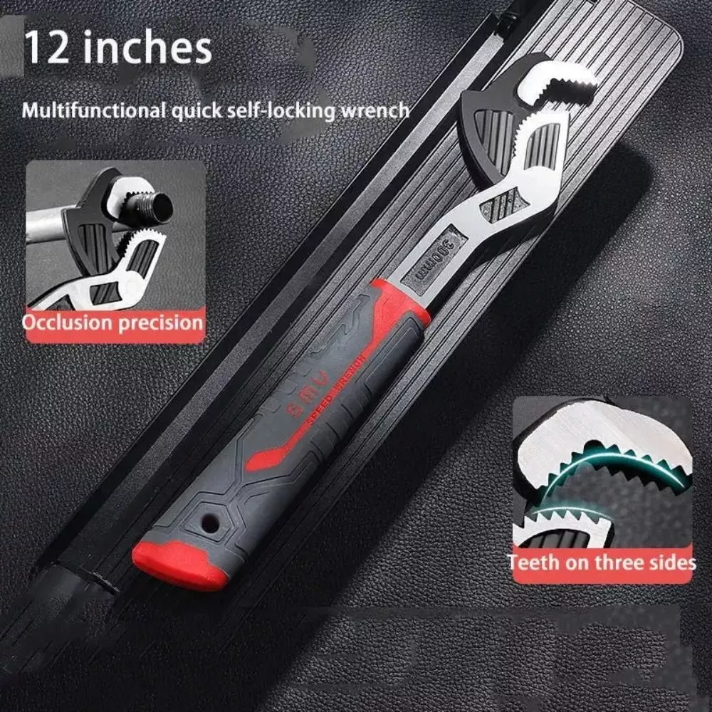 Universal Self Tightening Wrench Time-Saving Tool for Water Pipe Plumbing Repair