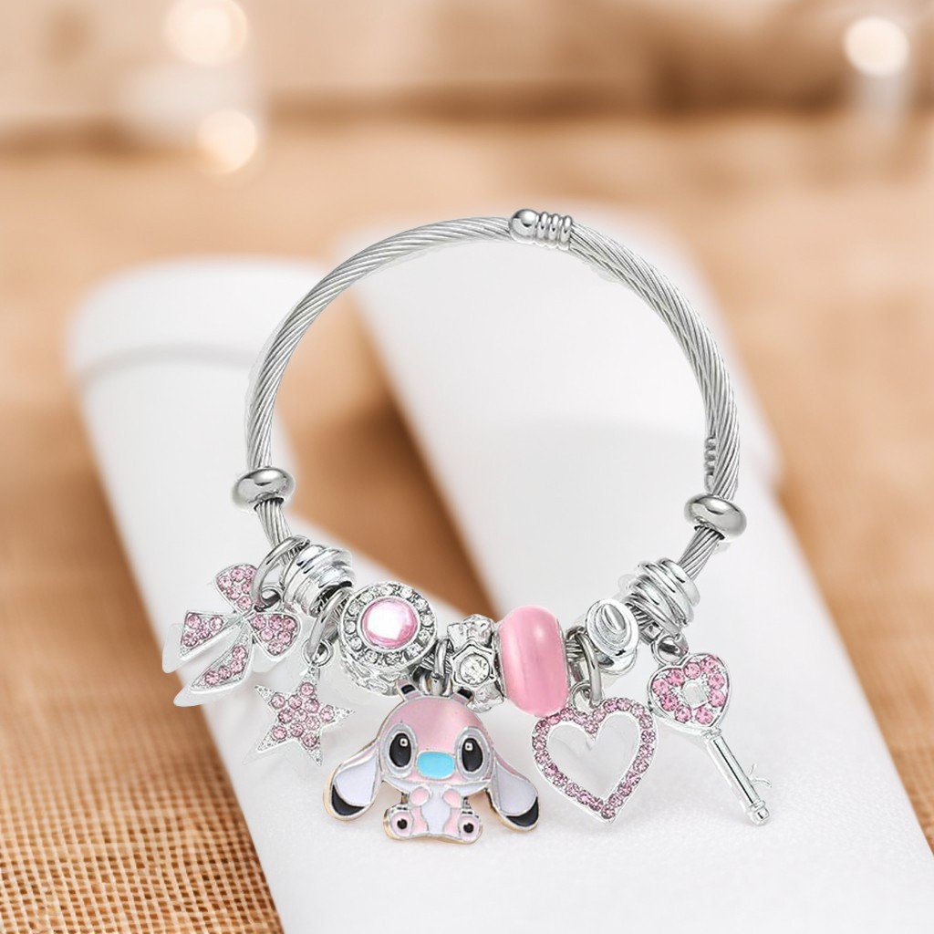 Stitch Charm Bracelet Girls Womens Christmas Gift Friendship Birthday Bracelets - Picture 27 of 27
