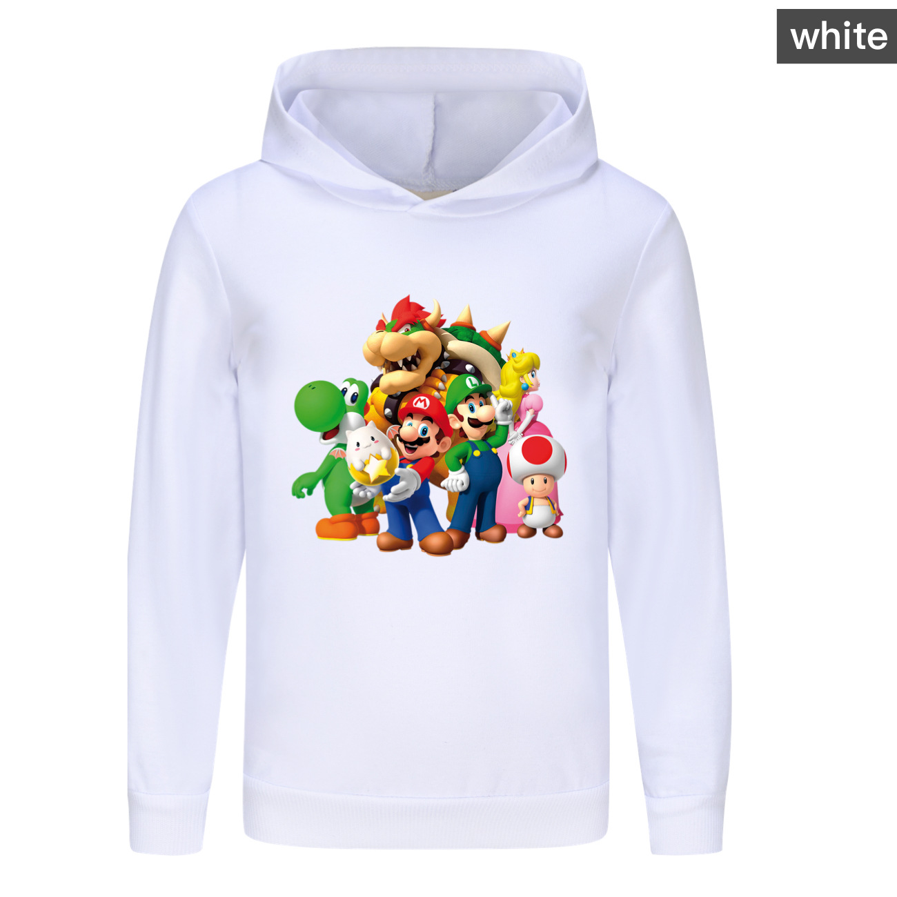 Super Mario Cartoon Boys Girls Hooded Tops T-shirt Shirt Kids Hoodie Jumper Gift - Picture 16 of 28