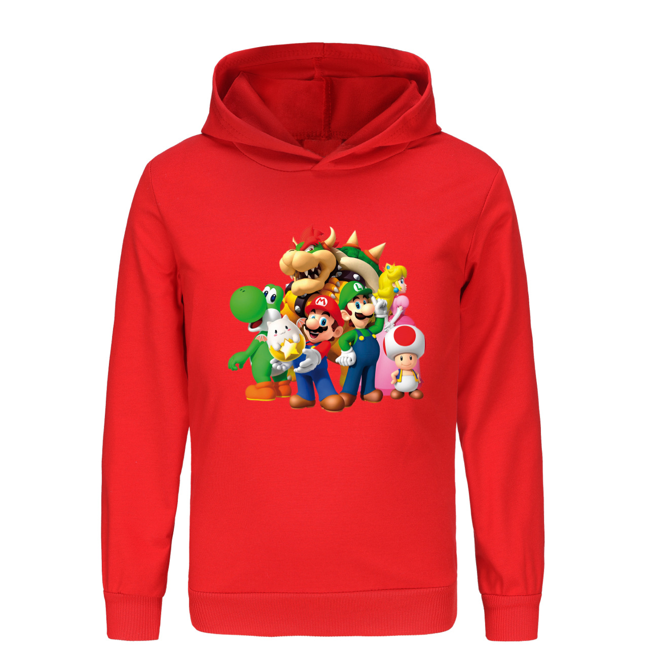 Super Mario Cartoon Boys Girls Hooded Tops T-shirt Shirt Kids Hoodie Jumper Gift - Picture 18 of 28