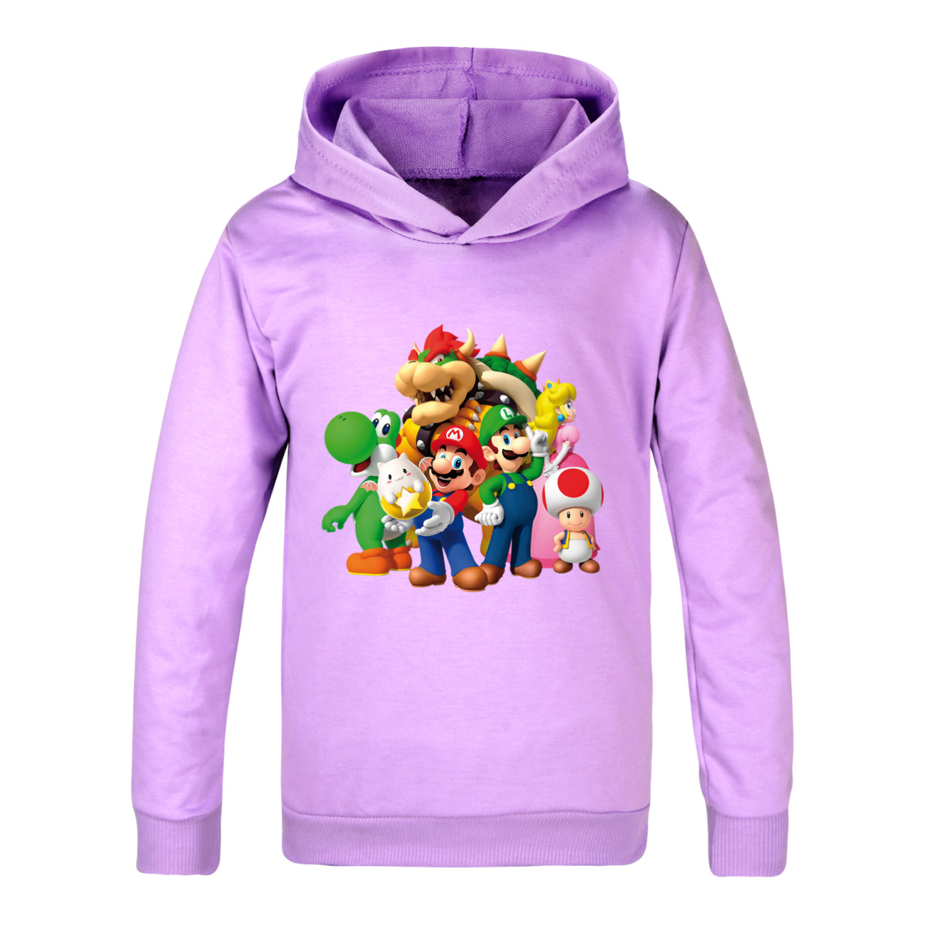 Super Mario Cartoon Boys Girls Hooded Tops T-shirt Shirt Kids Hoodie Jumper Gift - Picture 19 of 28