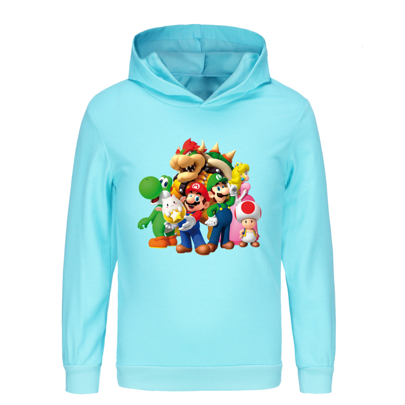 Super Mario Cartoon Boys Girls Hooded Tops T-shirt Shirt Kids Hoodie Jumper Gift - Picture 23 of 28