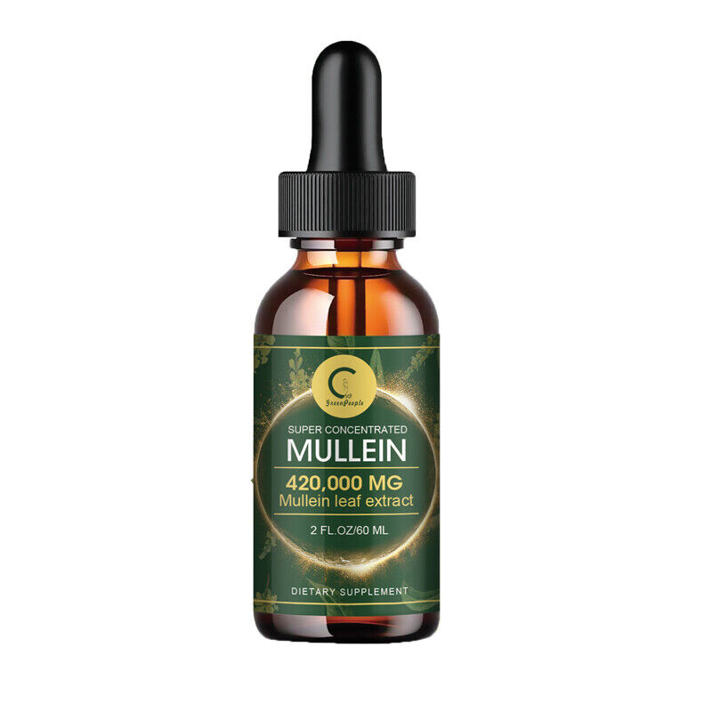 Organic Mullein Leaf Drops Natural Respiratory Support & Lung Health Vegan