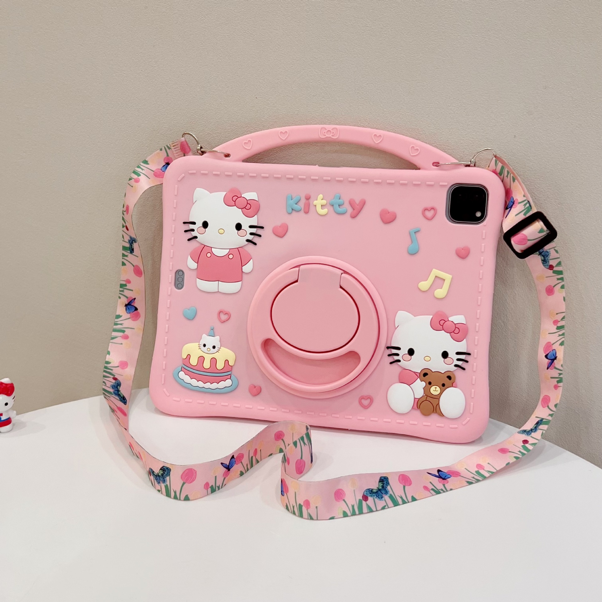 Cartoon Stand Cover Case For iPad 7/8/9th 10.2 Air4/5 10.9 Air6 11' With Straps - Picture 29 of 36