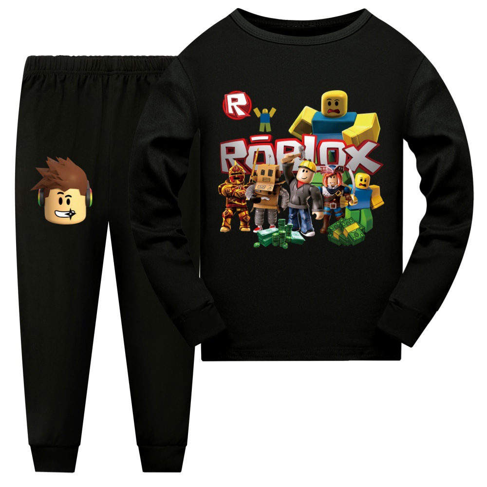 Roblox Game Print Kids Boys Hoodie T-shirt &Pants Pajama Set Pyjamas Sleepwear - Picture 14 of 18