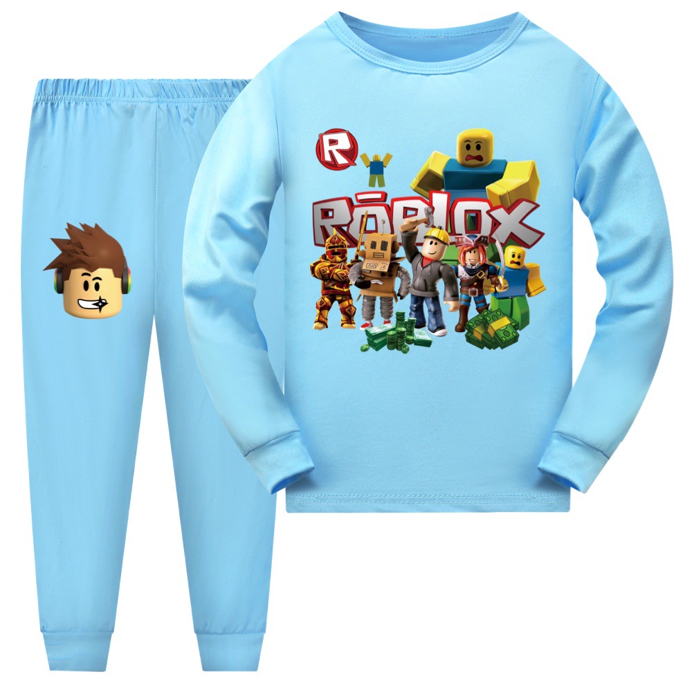 Roblox Game Print Kids Boys Hoodie T-shirt &Pants Pajama Set Pyjamas Sleepwear - Picture 15 of 18