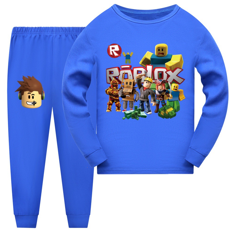 Roblox Game Print Kids Boys Hoodie T-shirt &Pants Pajama Set Pyjamas Sleepwear - Picture 16 of 18