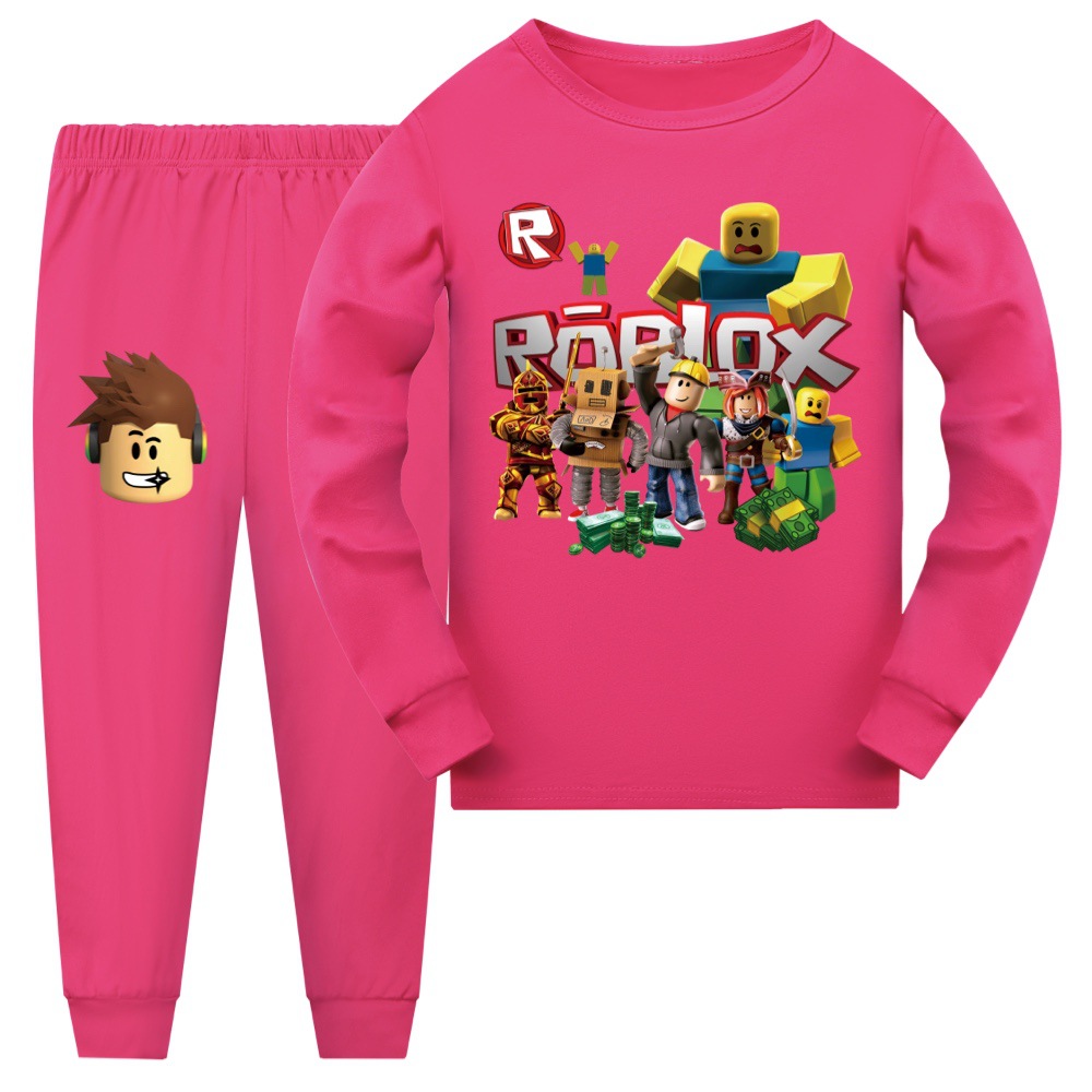 Roblox Game Print Kids Boys Hoodie T-shirt &Pants Pajama Set Pyjamas Sleepwear - Picture 18 of 18