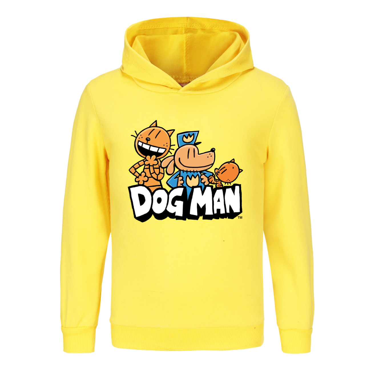 Boys and Girls Dog Man World Book Day Dogman School Hoodie Hooded T-shirt Top