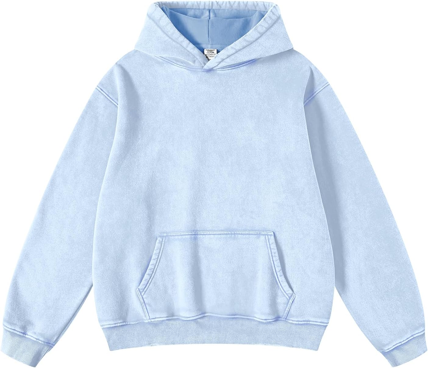 Mens Pullover Oversized Hoodie Cotton Hooded Sweatshirt Heavyweight Hoodie - Picture 35 of 38