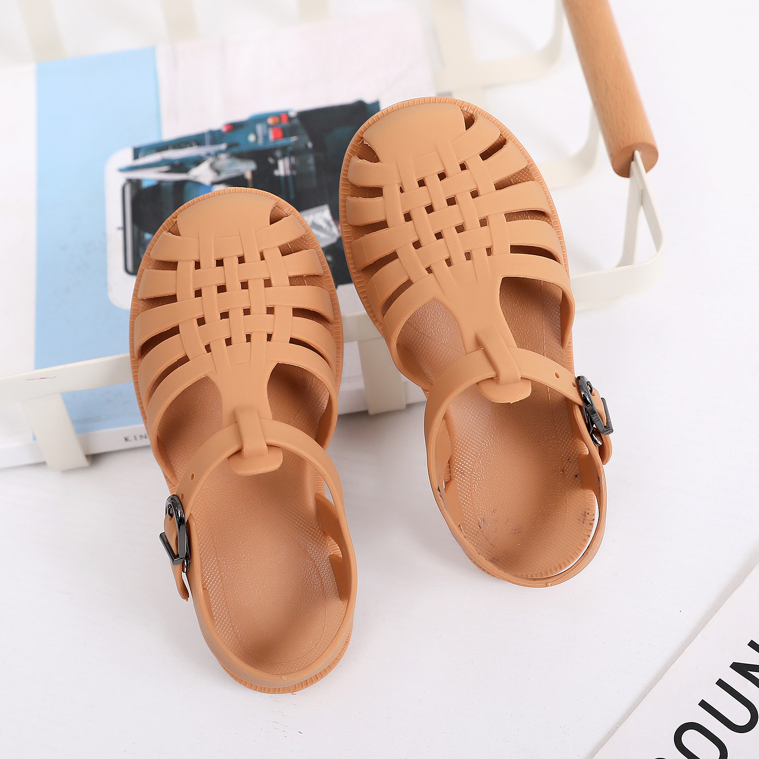 KIDS GIRLS TODDLERS CHILDRENS FLAT SUMMER BEACH JELLY SHOES SANDALS FLIP FLOPS