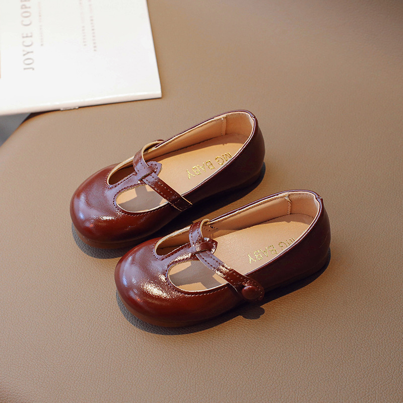 SPANISH SHOES BABY GIRLS MARY JANE SHINY WEDDING PARTY PATENT FLAT SHOES UK - Picture 18 of 23