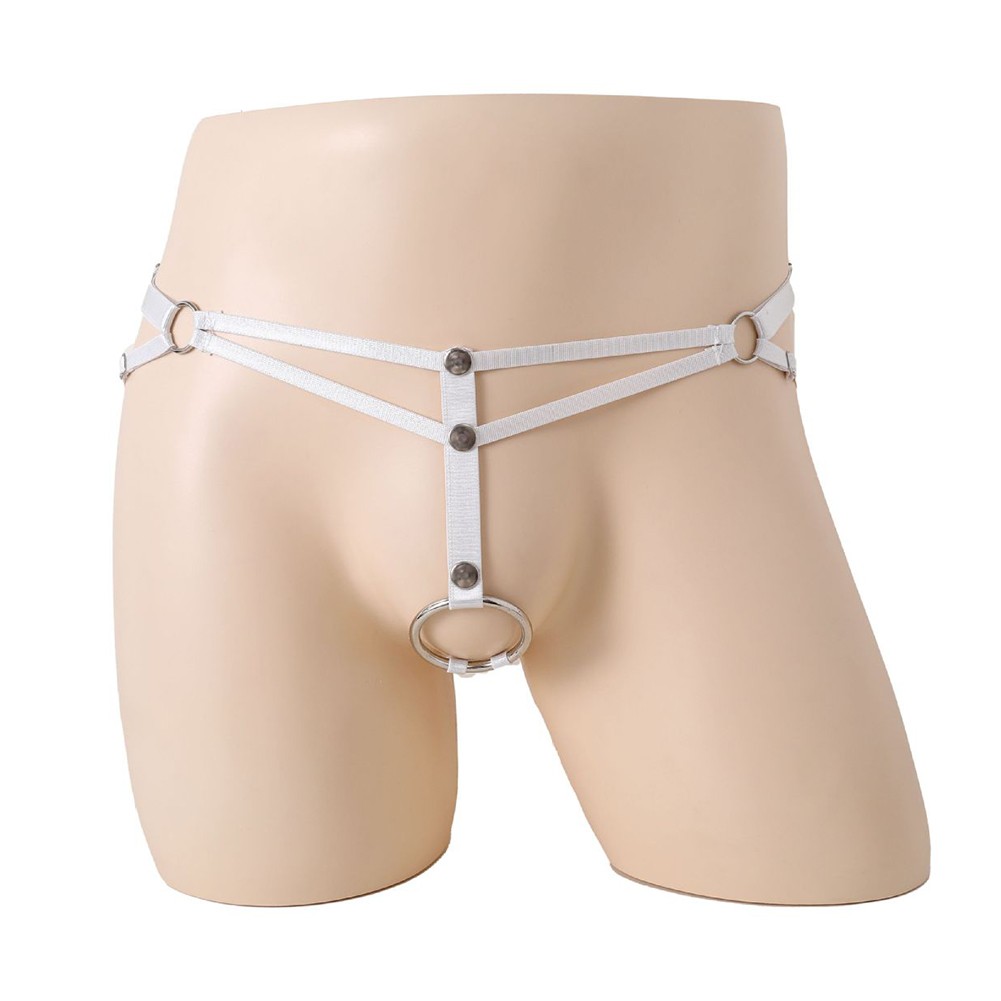Slip intimo uomo classico senza cavallo perizoma lingerie uomo foro O ring - Foto 27 di 39