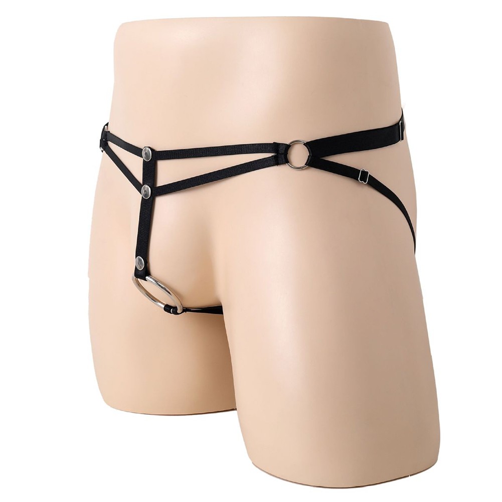 Slip intimo uomo classico senza cavallo perizoma lingerie uomo foro O ring - Foto 35 di 39