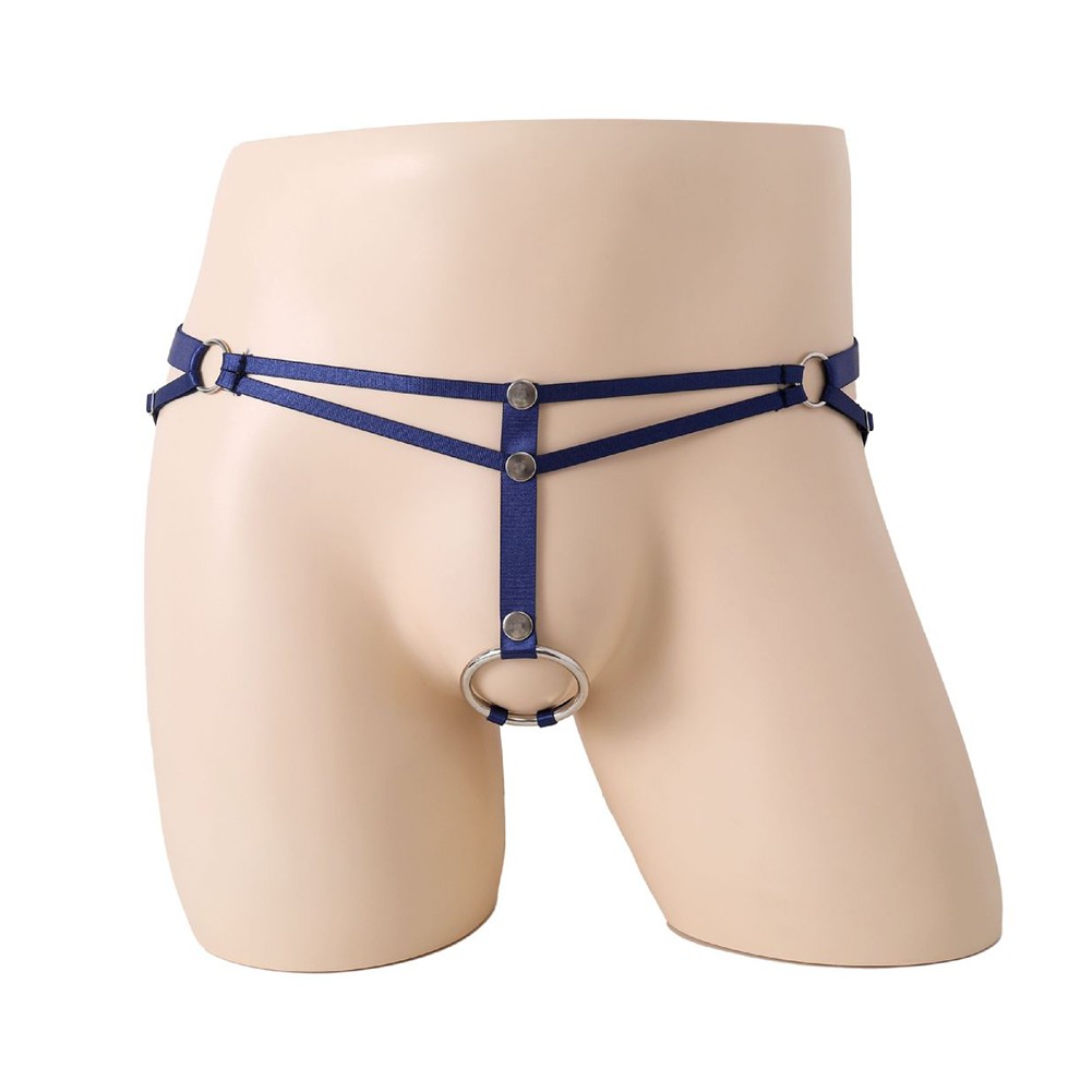 Slip intimo uomo classico senza cavallo perizoma lingerie uomo foro O ring - Foto 37 di 39