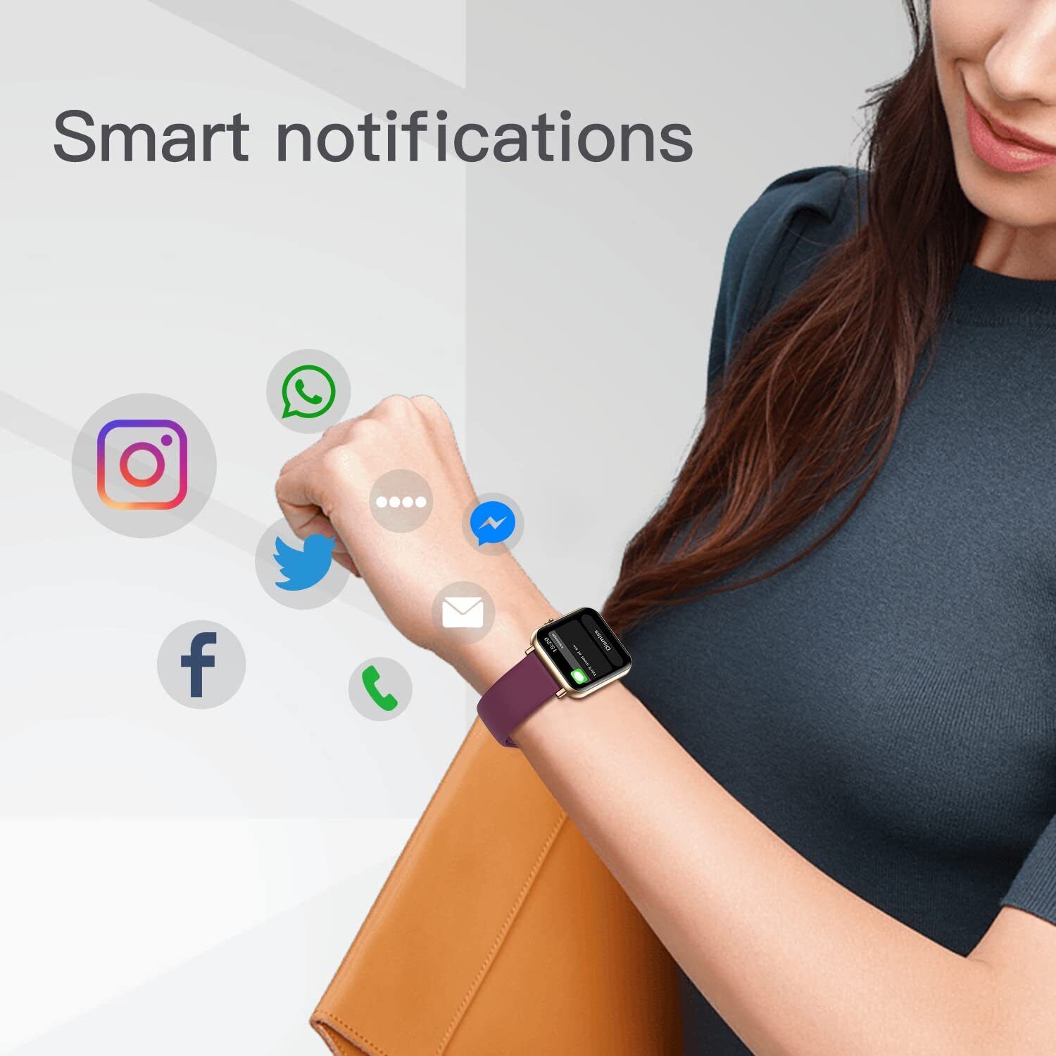 Bluetooth Smart Watch Heart Rate Fitness Tracker for iPhone Android Samsung LG - Picture 33 of 52