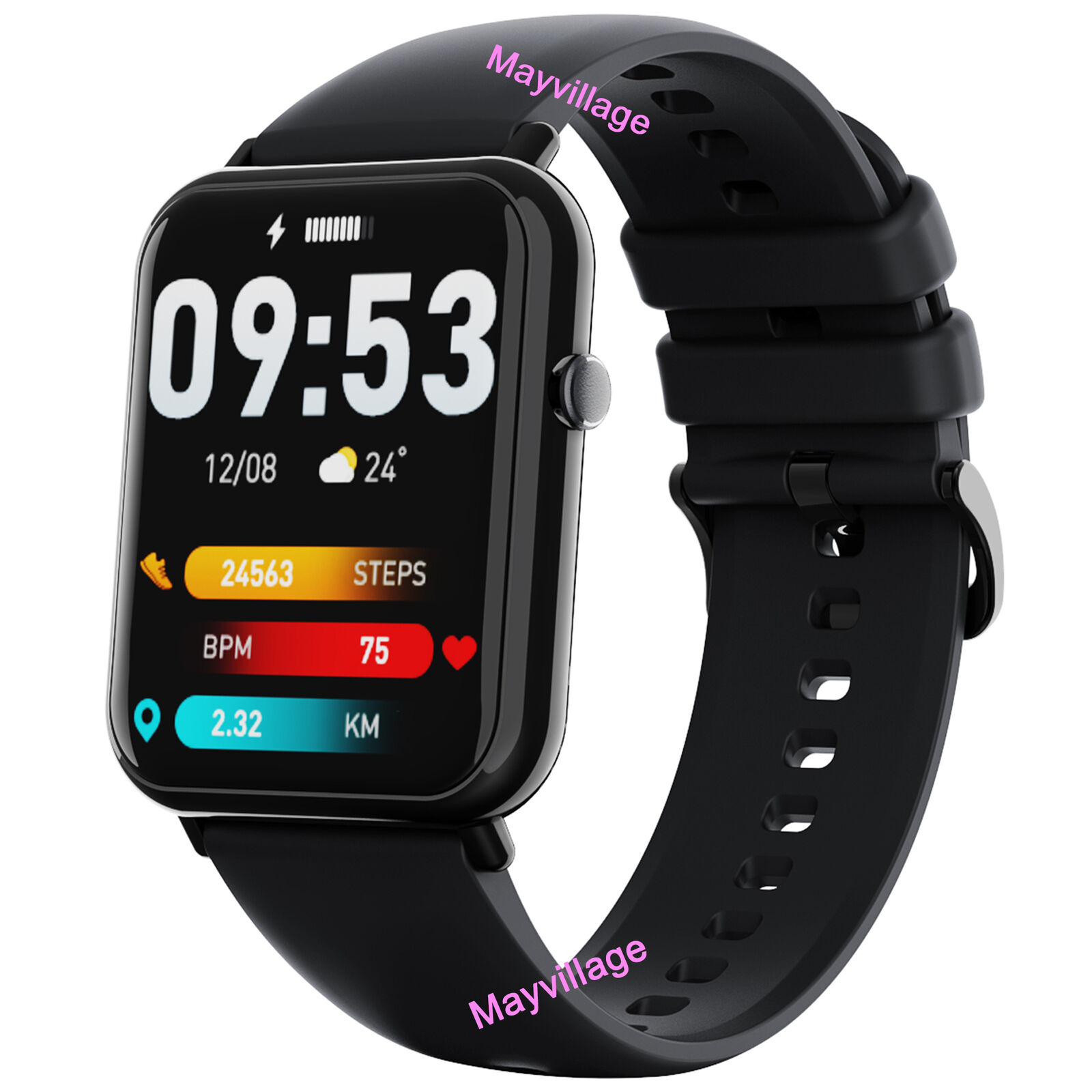 Bluetooth Smart Watch Heart Rate Fitness Tracker for iPhone Android Samsung LG - Picture 23 of 52