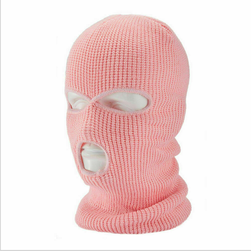 2PCS 3Hole Full Face Ski Mask Winter Cap Balaclava Hood Windproof Tactical Hat - Picture 10 of 12