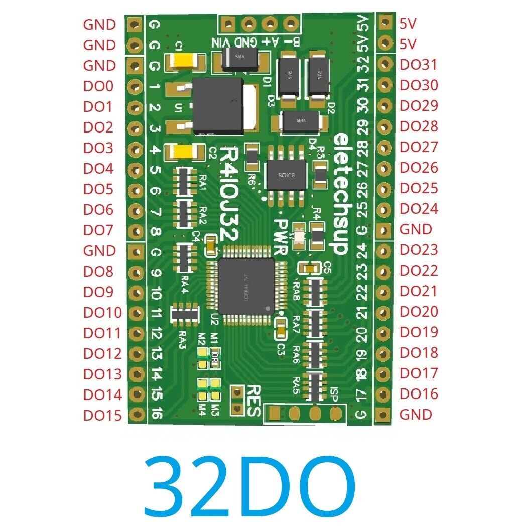 32CH RS485 2.54mm Pin Rtu Control de entrada y salida PLC HMI Control remoto E/S Expansión - Imagen 8 de 11
