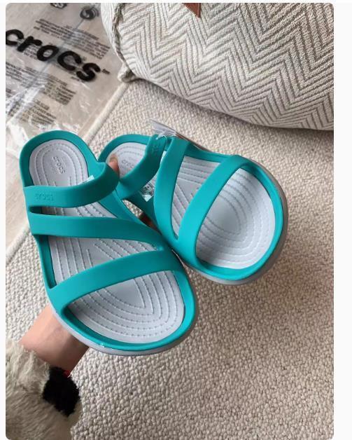 LO ÚLTIMO Nuevos Zapatos Abatibles Para Mujer Nuevos Crocs Swiftwater Sandalias Zapatos Onda - Imagen 25 de 29