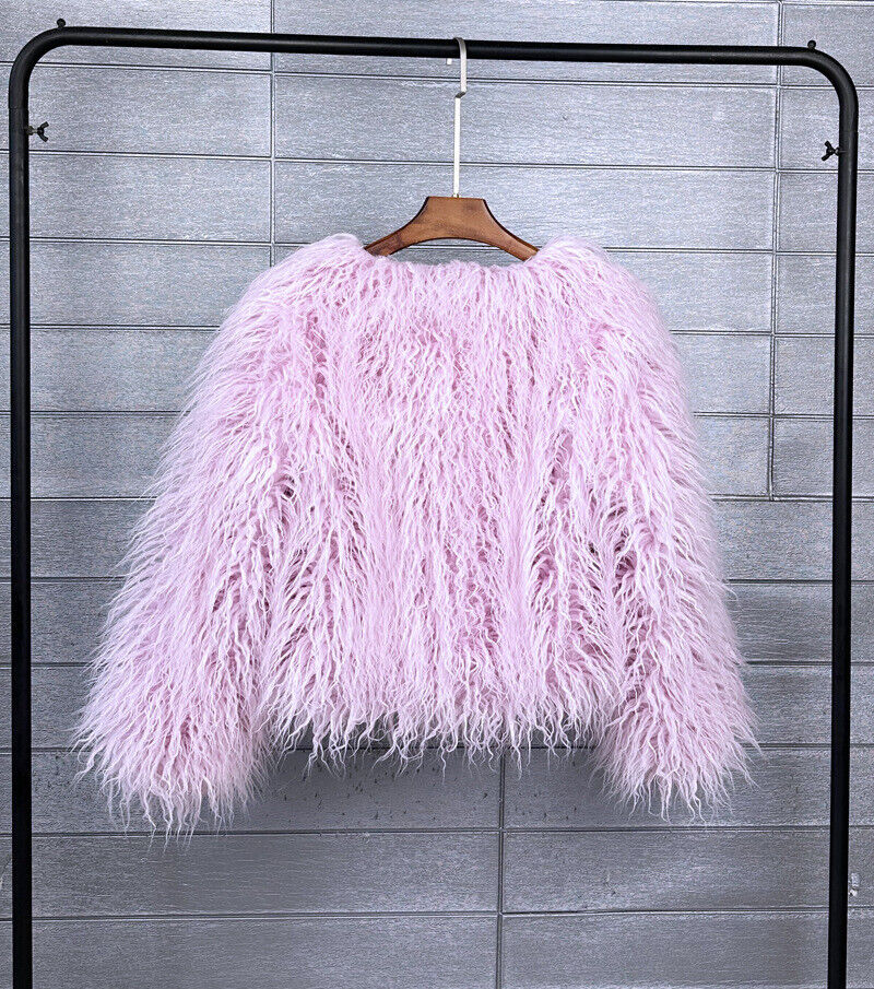 Women Shaggy Faux Fur Fleece Coat Winter Warm Jacket Cardigan Overcoat PLUS SIZE - Picture 58 of 70