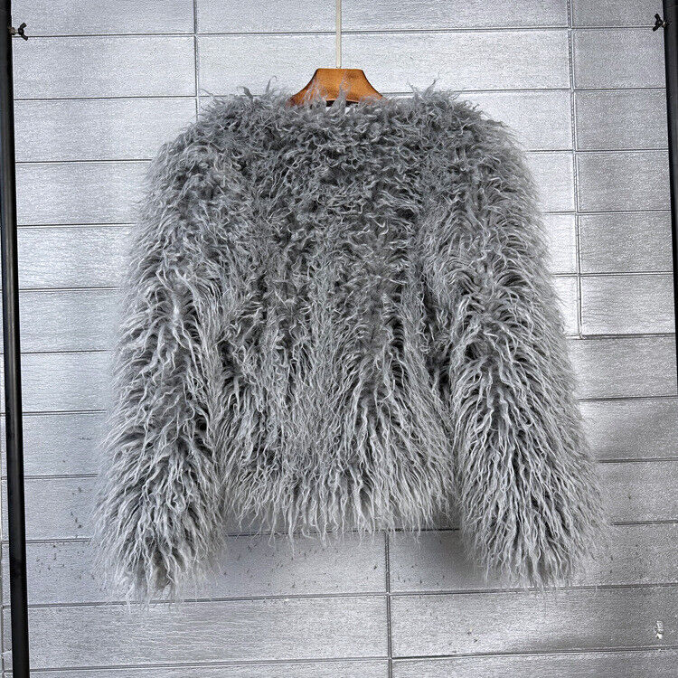 Women Shaggy Faux Fur Fleece Coat Winter Warm Jacket Cardigan Overcoat PLUS SIZE - Picture 68 of 70