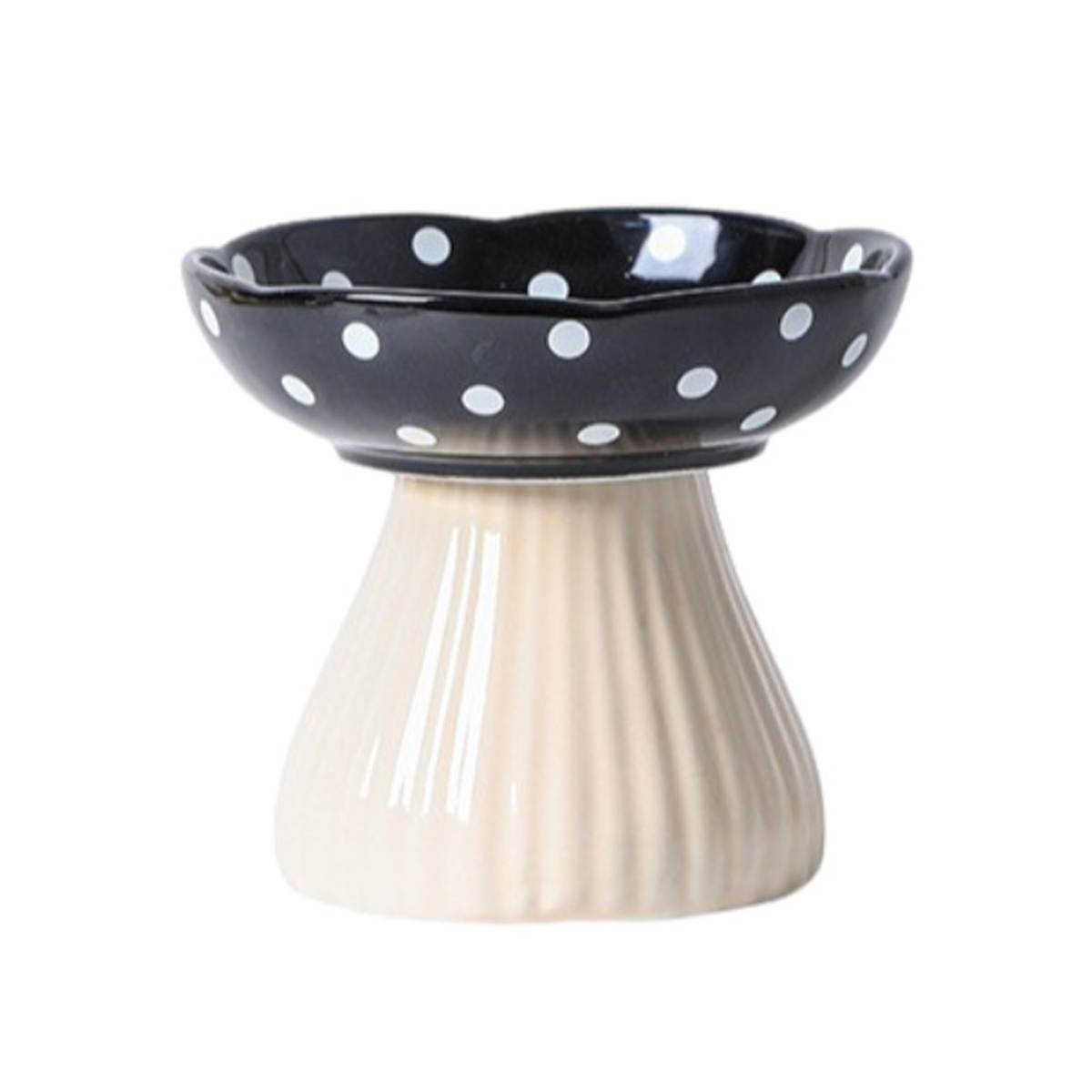 Elevated Mushroom Pet Bowl Ceramic Raised Cat & Dog Feeder Whimsical Design AU - Picture 21 of 21
