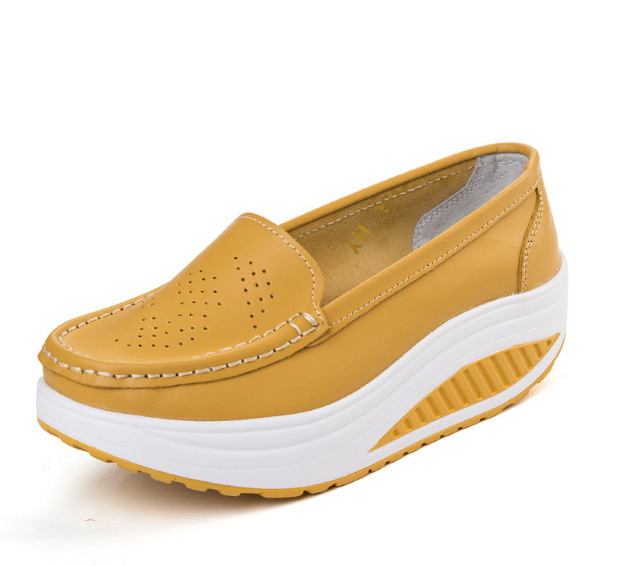 Womens Shape Up Sports Walking Shoes Platform Wedge Toning Gym Fitness Trainers - Picture 11 of 12