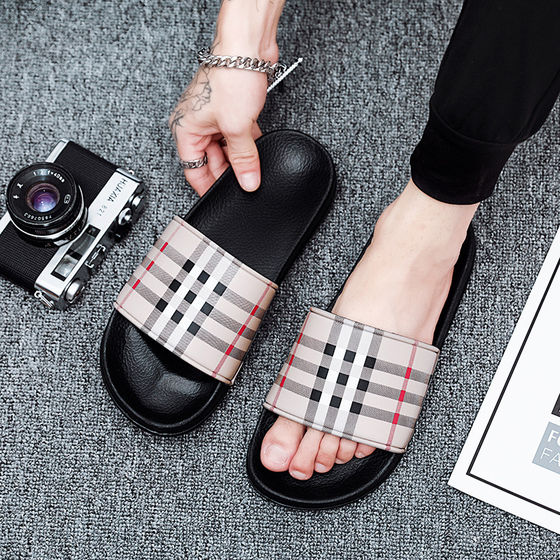 Womens Mens Slip On Sandals Slippers Sliders Summer Pool Flip Flops Fashion