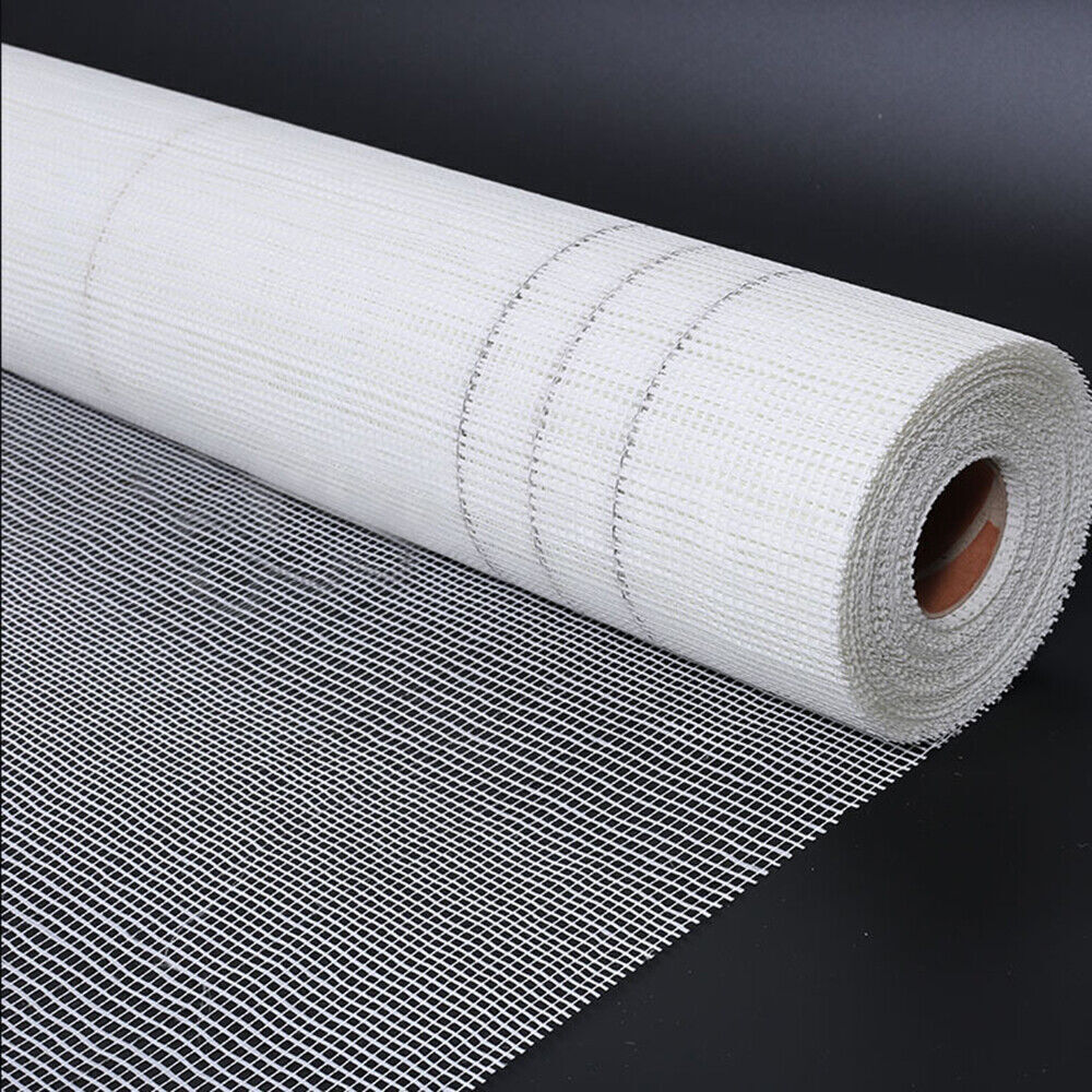 1-10 Rolls 1 x 6M Fibreglass Mesh Cover Wall Plaster Rendering Crack Repair Mesh