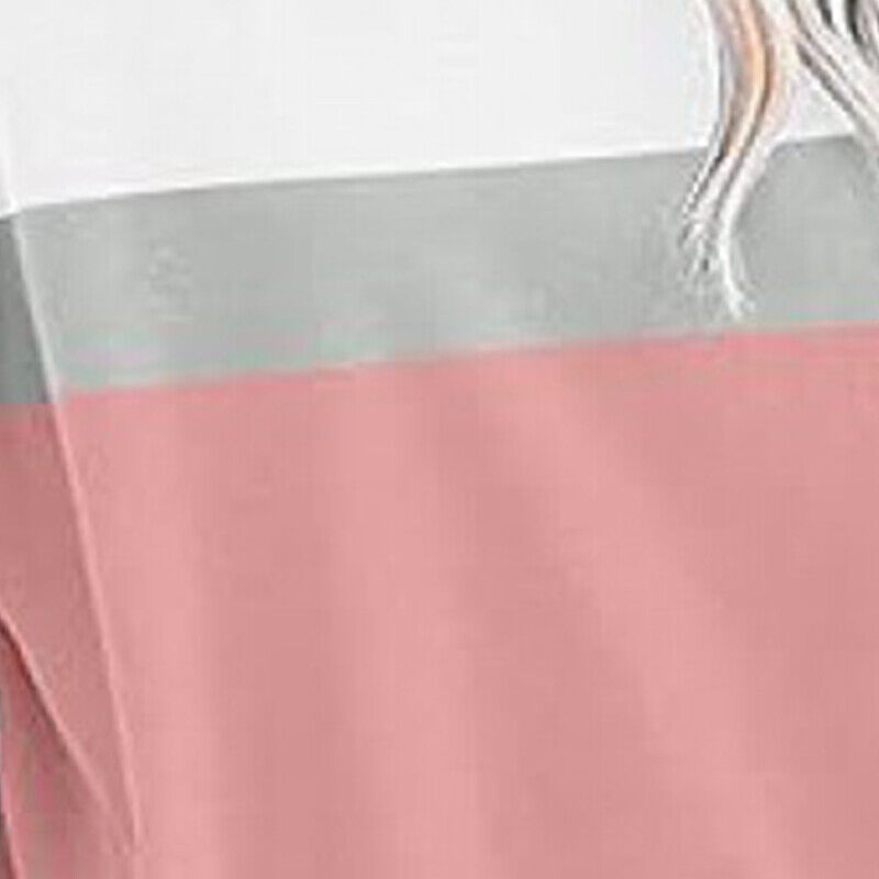 Casual Colorblocked Long Sleeve Hoodie Sweatshirt for Women Running Top - Picture 30 of 51