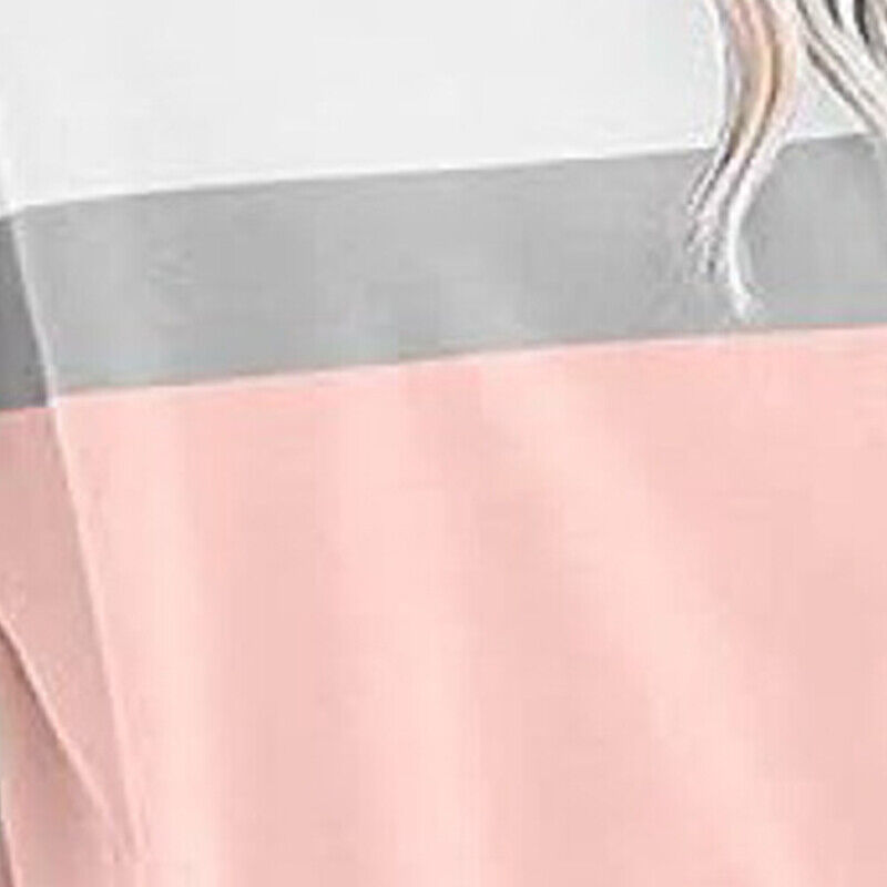 Casual Colorblocked Long Sleeve Hoodie Sweatshirt for Women Running Top - Picture 33 of 51